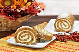 pumpkin swiss roll